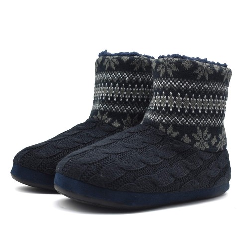 Men knit wool slipper - wool, boots