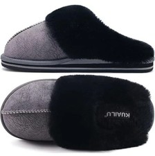 Kuailu Women's Fluffy Mule