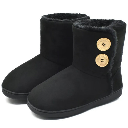 Ladies slippers black comfort - ladies,
