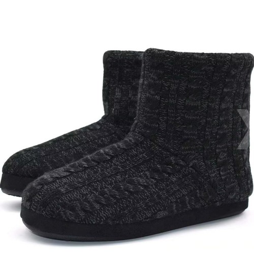 Men knit wool slipper - knit, boots