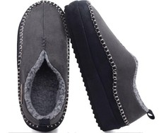 Kuailu Men's Moccasin Slippers