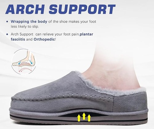 Mens slippers memory - memory, foam
