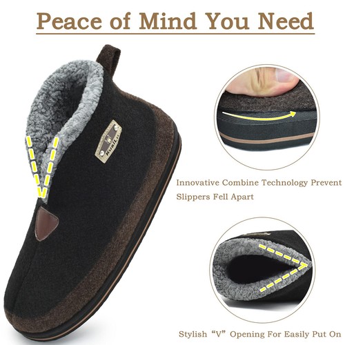 Mens slippers memory foam warm - slippers,