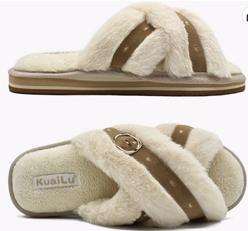 Kuailu womens cream brown - cream,