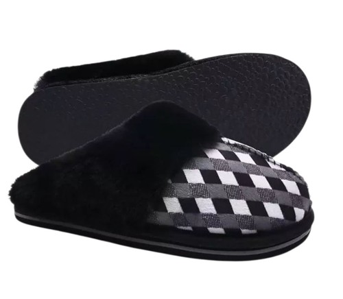 Womens black kuailu fuzzy - black,